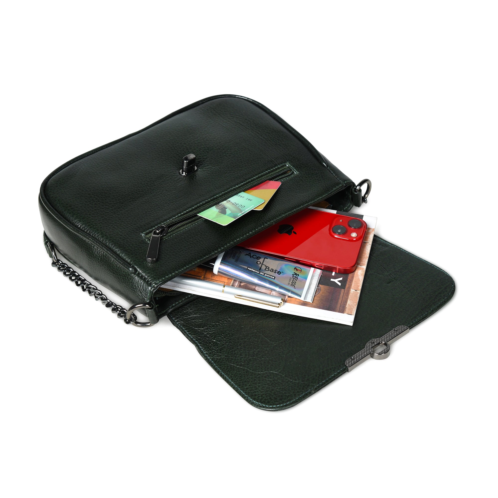 Regal Noir Croc Handbag